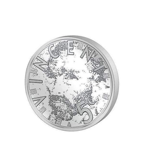 Holanda 5 Euros 2003 Van Gogh. Plata Proof.