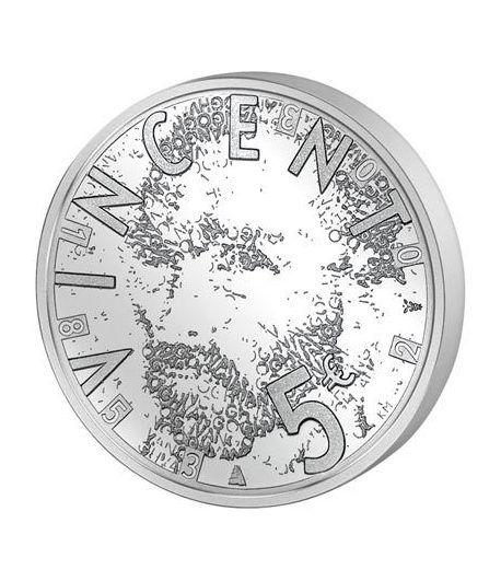 Holanda 5 Euros 2003 Van Gogh. Plata Proof.