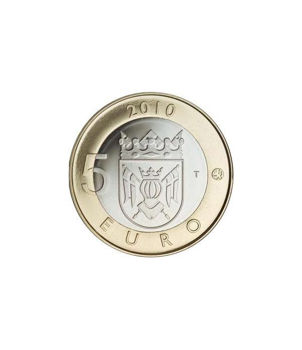 moneda Finlandia 5 Euros 2010 (1ª) Cartera proof  - 6