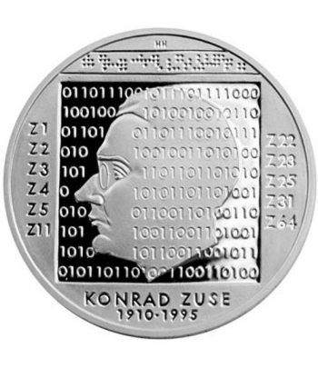 moneda Alemania 10 Euros 2010 G. Konrad Zuse. Proof.