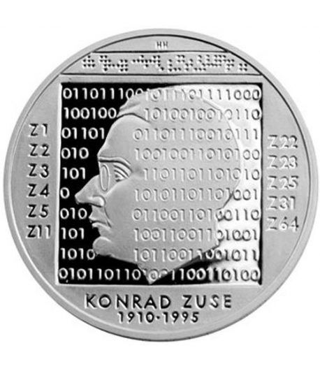 moneda Alemania 10 Euros 2010 G. Konrad Zuse. Proof.