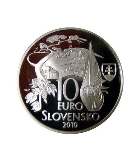 moneda Eslovaquia 10 Euros 2010 Martin Kukucin