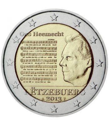 moneda conmemorativa 2 euros Luxemburgo 2013.