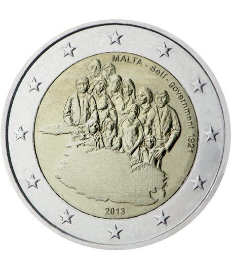 moneda conmemorativa 2 euros Malta 2013.