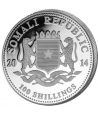 Moneda onza de plata 100 Shilling Somalia Elefante 2014