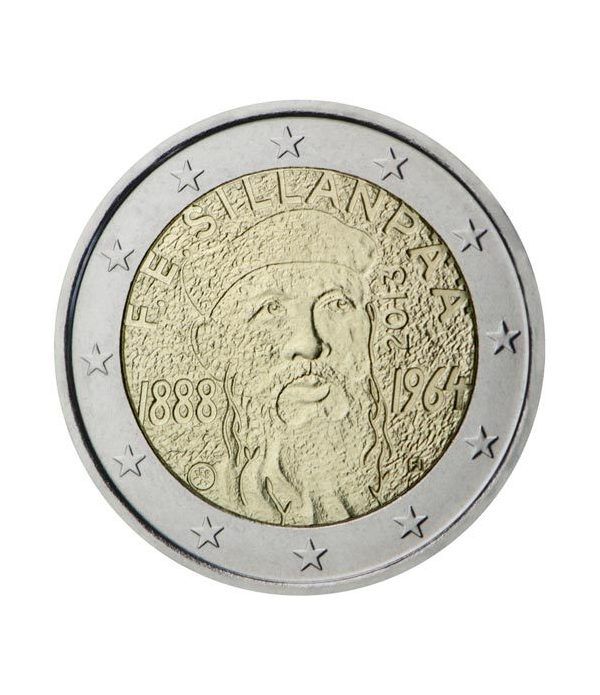 moneda 2 euros Finlandia 2013 Frans Emil Sillanpaa.