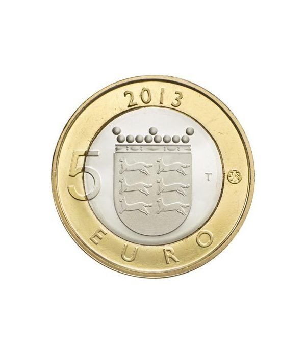 moneda Finlandia 5 Euros 2013 Ostrobothnia.  - 2