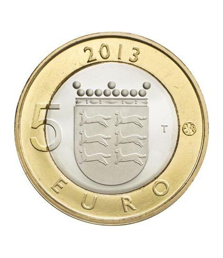 moneda Finlandia 5 Euros 2013 Ostrobothnia.