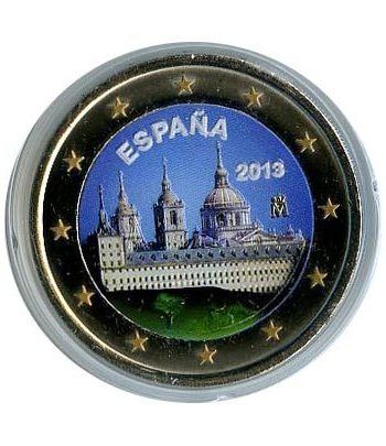 moneda conmemorativa 2 euros España 2013 Escorial Color A