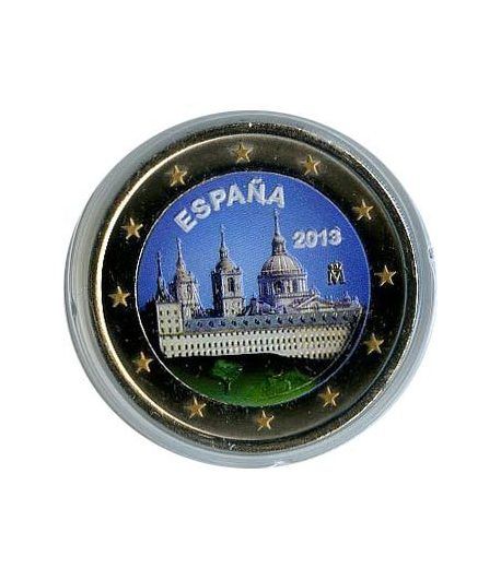 moneda conmemorativa 2 euros España 2013 Escorial Color A