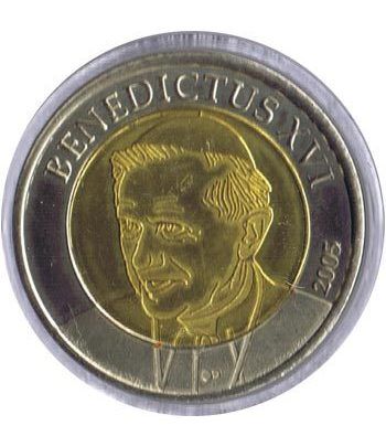 Euro prueba Vaticano 2 euros 2005 Benedicto XVI.