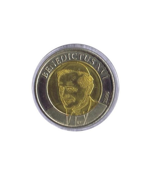 Euro prueba Vaticano 2 euros 2005 Benedicto XVI.