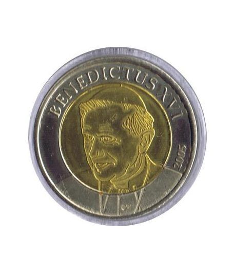 Euro prueba Vaticano 2 euros 2005 Benedicto XVI.