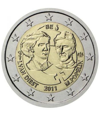 moneda conmemorativa 2 euros Belgica 2011. Proof.  - 2