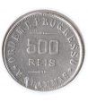 Moneda de plata 500 Reis Brasil 1906.