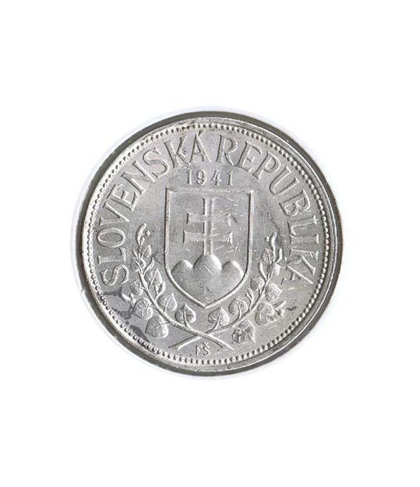 Moneda de plata 20 korun Eslovaquia 1941.