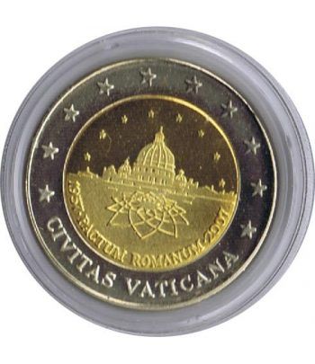 Euro prueba Vaticano 2 euros 2007 Tratado de Roma. Especimen