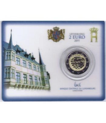 moneda conmemorativa 2 euros Luxemburgo 2011. Estuche