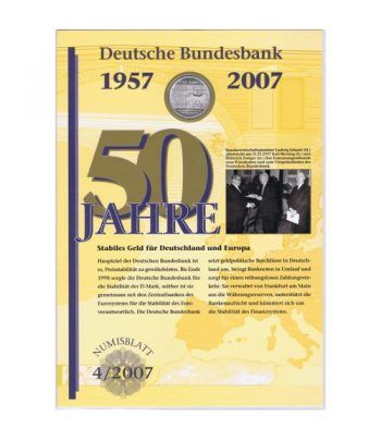moneda Alemania 10 Euros 2007 J. Numisblatt 4/2007.