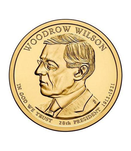 E.E.U.U. 1$ (2013) 28º Presidencial Woodrow Wilson (2cecas)