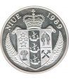 Moneda de plata 50 Dolares Niue 1989. Barcelona 1992.