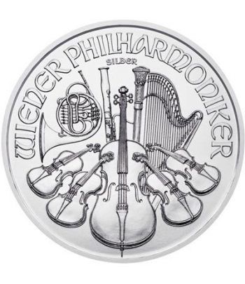 Moneda onza de plata 1,5 euros Austria Filarmonica 2014