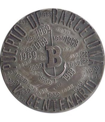 Medalla Barcelona Puerto de Barcelona. Plata.