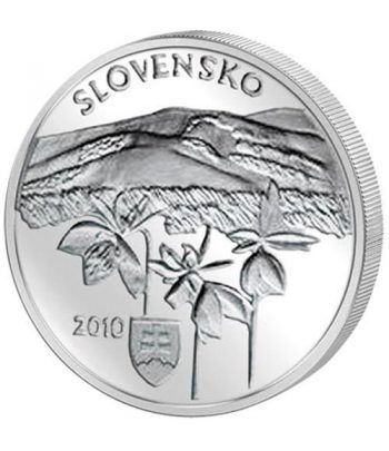 moneda Eslovaquia 20 Euros 2010 Parque Nacional Poloniny. Plata