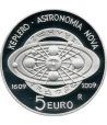 San Marino 5 Euros 2009. Johan Kepler. Astronomía. Plata