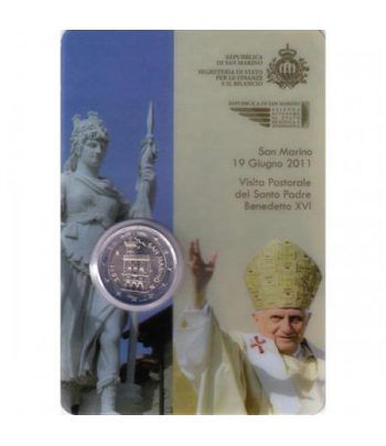 monedas euro serie San Marino 2011 (2 euro coincard)