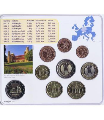 Cartera oficial euroset Alemania 2014 (5 cecas).