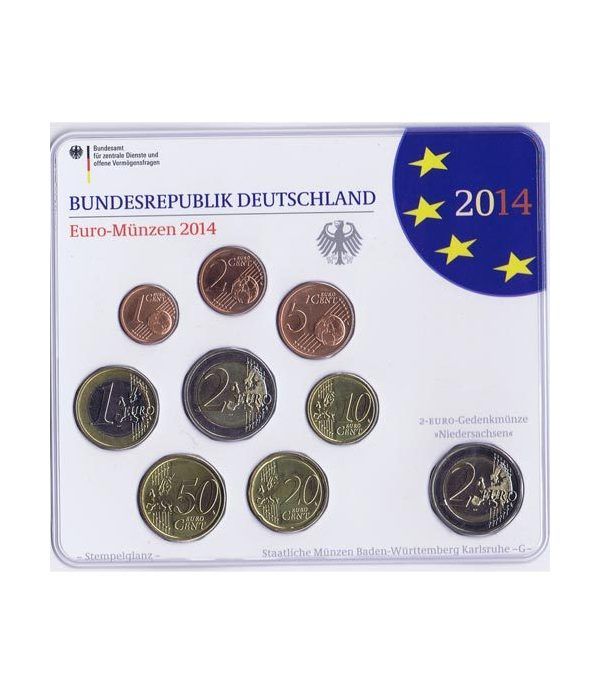 Cartera oficial euroset Alemania 2014 (5 cecas).