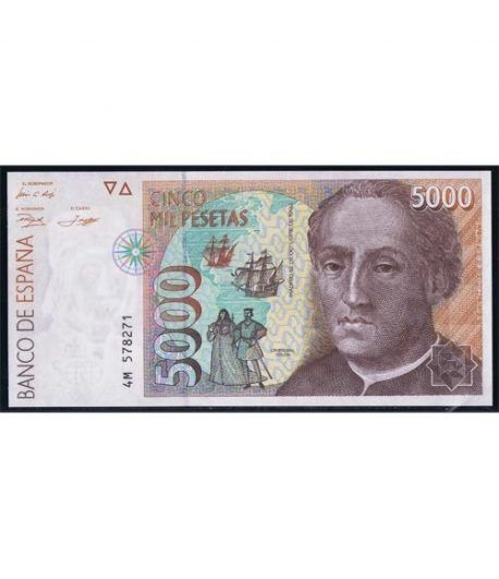 (1992/10/12) Madrid. 5000 Pesetas. SC. Pareja.