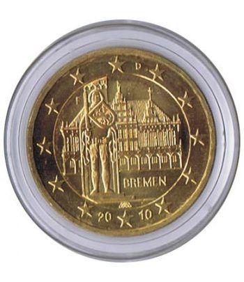 moneda conmemorativa 2 euros Alemania 2010. Chapada oro.