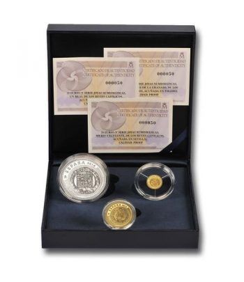 Monedas 2014 Joyas Numismaticas 5ª serie. Completa. Plata y oro.  - 1