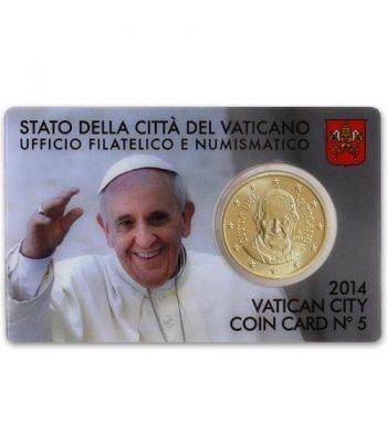 Cartera oficial euroset Vaticano 2014 (moneda 50cts.)