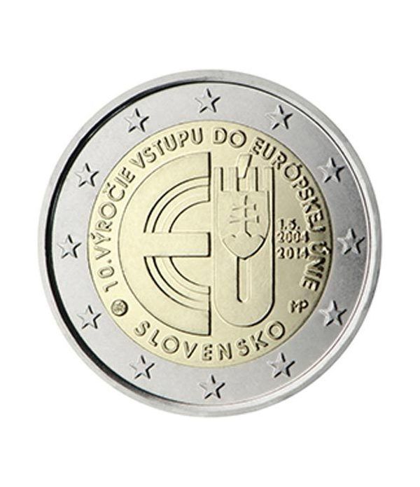moneda conmemorativa 2 euros Eslovaquia 2014.