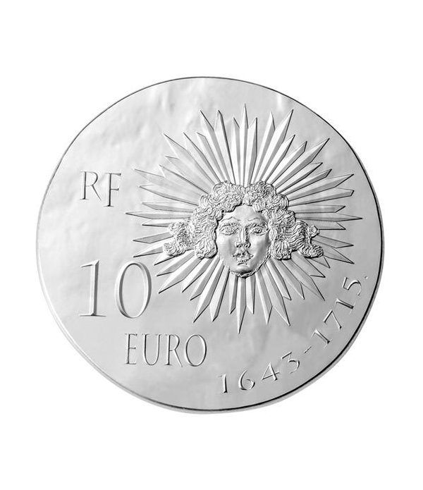Francia 10 € 2014 Luis XIV. Plata.