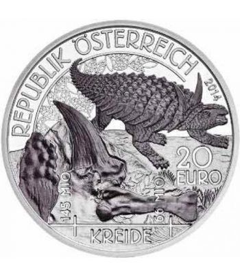 moneda Austria 20 Euros 2014 Vida Prehistórica. Cretacico  - 1
