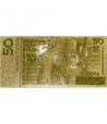 Billete de Polonia 50 zloty en oro de 24 kilates Juan Pablo II