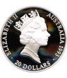 Moneda de plata 20 Dolares Australia 1993 Campeones Proof.