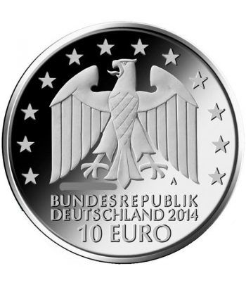 moneda Alemania 10 Euros 2014 A. Johann Gottfried.