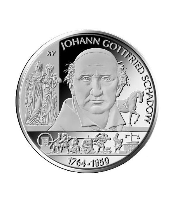 moneda Alemania 10 Euros 2014 A. Johann Gottfried.  - 4