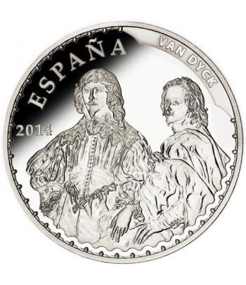 Moneda 2014 Tesoros Españoles. Van Dyck. 10 euros. Plata.