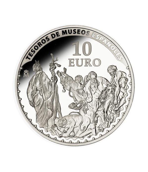 Moneda 2014 Tesoros Españoles. Van Dyck. 10 euros. Plata.