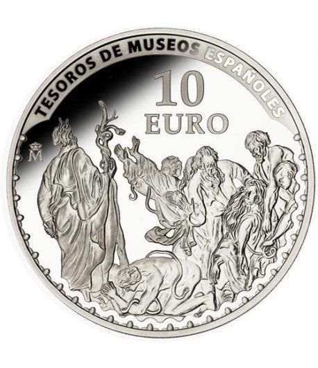 Moneda 2014 Tesoros Españoles. Van Dyck. 10 euros. Plata.
