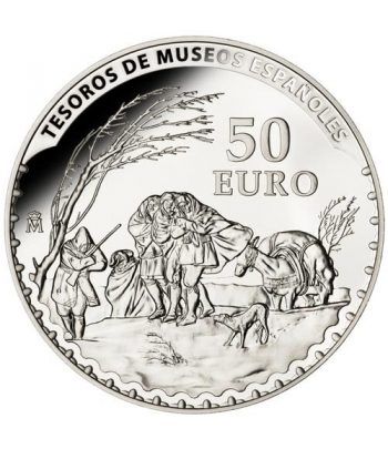 Moneda 2014 Tesoros Españoles. Goya. 50 euros. Plata.