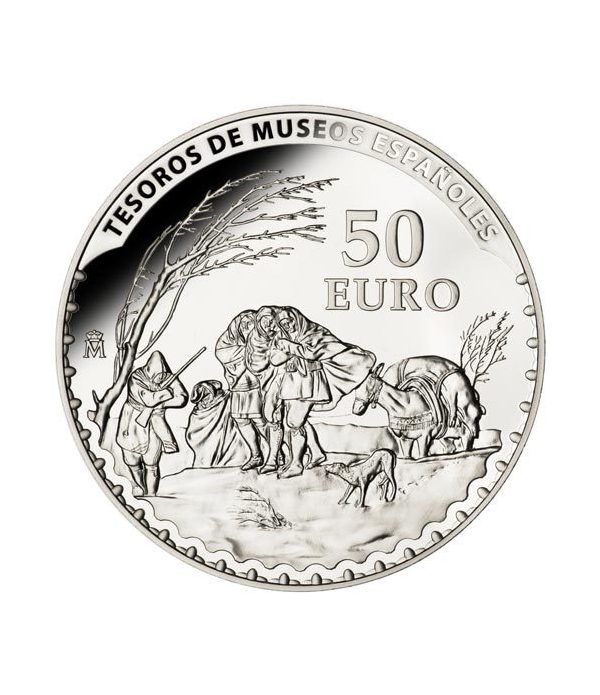 Moneda 2014 Tesoros Españoles. Goya. 50 euros. Plata.