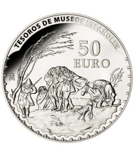 Moneda 2014 Tesoros Españoles. Goya. 50 euros. Plata.