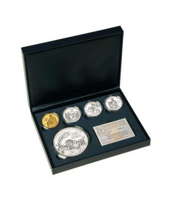 Monedas 2014 Tesoros Españoles. Estuche Oro y Plata.